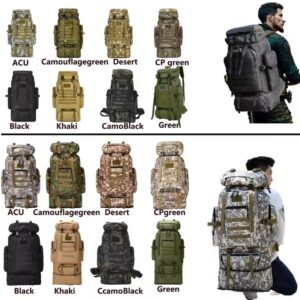 80L/100L Large Tactical Hiking Backpack – Outdoor Travel & Climbing Bag